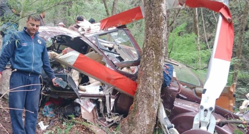 Missing helicopter crashes near Uttarakhand, India